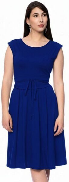 Ingoria SCARLET wendbares Jerseykleid mit separater Kimono-Schärpe in schwarz