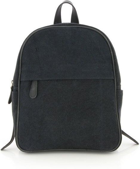 GLOBO Fair Trade Kleiner Rucksack aus Canvas & mattem Ökoleder