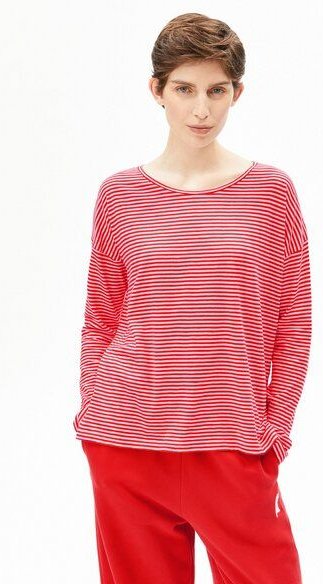 Thumbnail - ARMEDANGELS XIANAA STRIPES Damen Longsleeve aus Bio-Baumwolle
