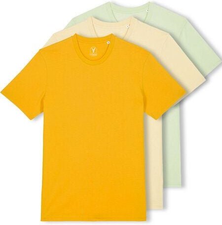 YTWOO 3er Pack Iconic Basic Unisex T-Shirt aus 100% Biobaumwolle| Viele Farbkombinatioben|Fair|Nachhaltig
