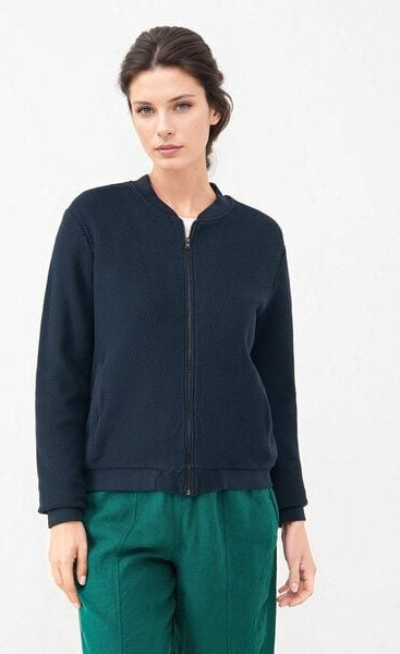 Thumbnail - Givn Berlin Strukturierte Blousonjacke GBELLA aus Bio-Baumwolle