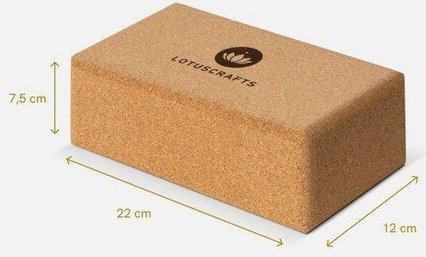 Thumbnail - Lotuscrafts 2er Set - Yogablock Kork Supra Grip
