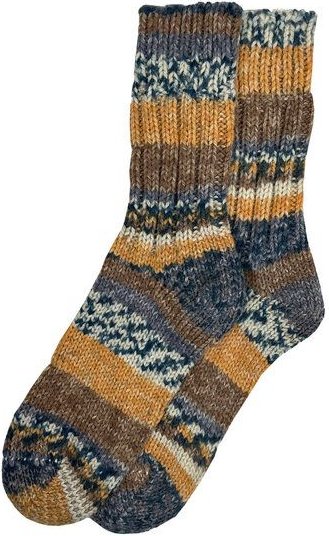 Hirsch Natur Unisex Socke Musterverlauf kbT Wolle