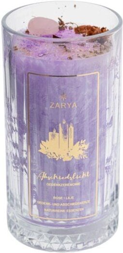 ZARYA Zeremoniekerze mit 100% pflanzliches Stearin (kbA)