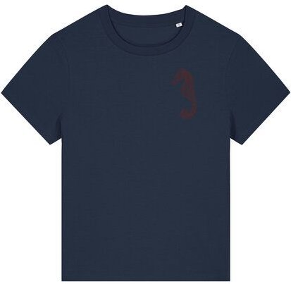 ilovemixtapes Nachhaltiges Damen T-Shirt mit Seepferdchen-Motiv – zeitlos, bequem & fair produziert