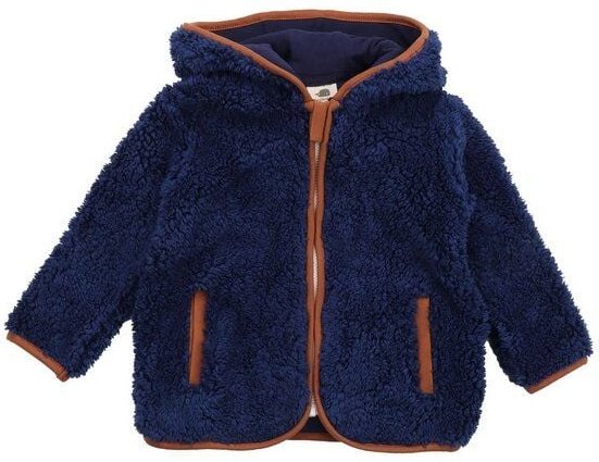 Kinder Fleecejacke mit Kapuze, Dunkelblau, Walkiddy