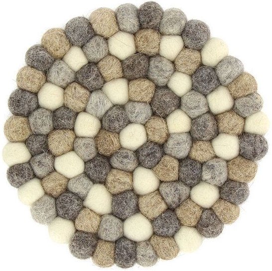 Mitienda Shop Topfuntersetzer aus Wollfilz , Bälle