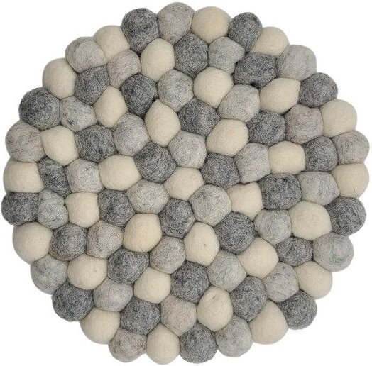 Frida Feeling Filz Untersetzer aus dicken Kugeln (Ø ca. 21 cm)