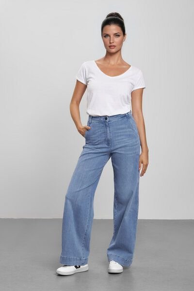Feuervogl fv-Fr:051 | Wide Leg | High Waist | Hyperflex Denim