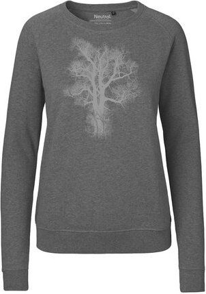 Peaces.bio - handbedruckte Biomode Bio Damen-Sweatshirt Chestnut