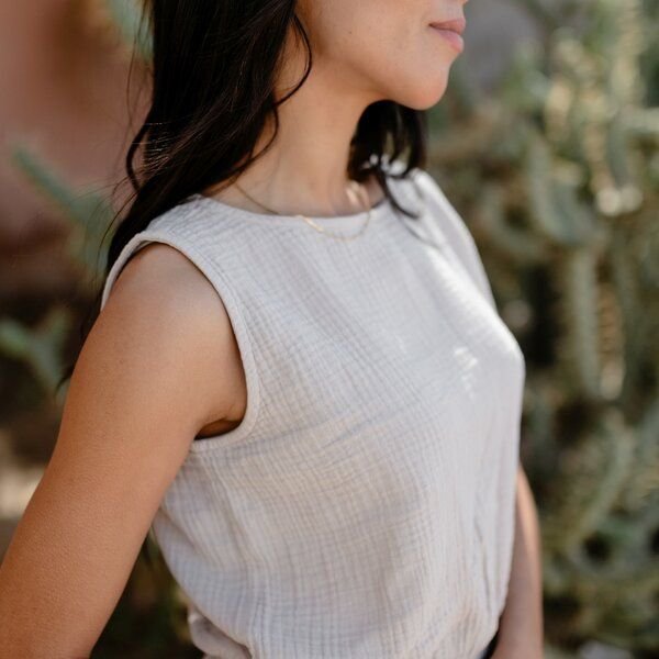 NORDLICHT Musselin Top Marie aus 100% Bio-Baumwolle