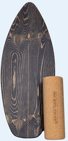 treeletic® Balanceboard inkl. Rolle / Faszienrolle / Handmade in Germany