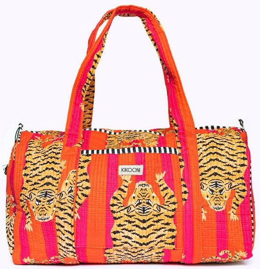 KIKOONI handgefertigte große Baumwolltasche "K. Shopper"