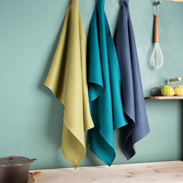 nahtur-design Leinen-Geschirrtücher im 3er Set , 100% Leinen