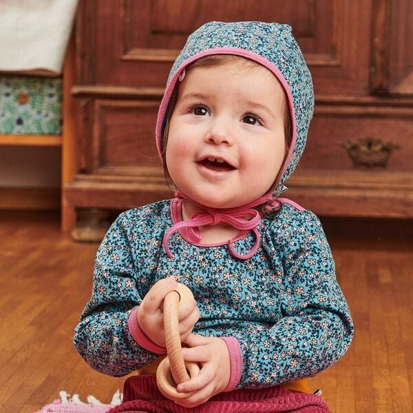 Cheeky Apple Bio Baby-Langarmshirt "Missy Flower"