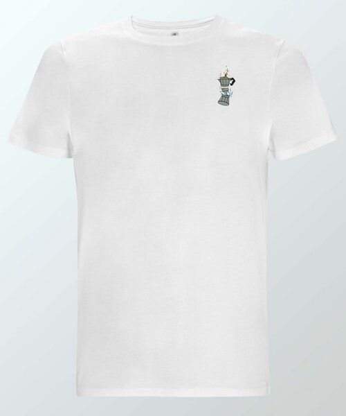 Coffee Fashion Espressokocher Boom | Besticktes Organic Bio Baumwoll T-Shirt