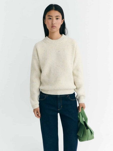 thinking mu Damen Pullover - Carmen Knitted Sweater - aus Wolle