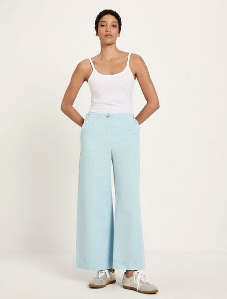 LANIUS Verkürzte Hose (OCS) aus Bio-Baumwolle und Leinen