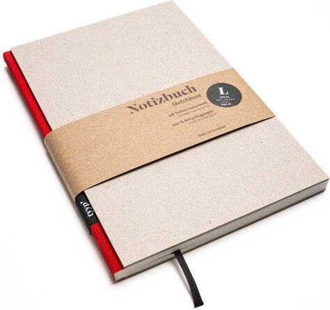 tyyp Design-Notizbuch A5 100 % Recyclingpapier „BerlinBook“