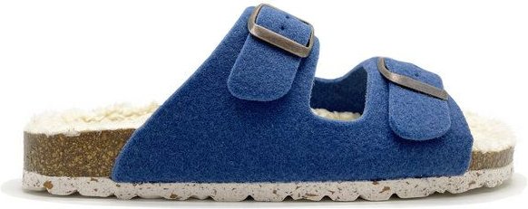 Vegane "thies ® Recycled Plush PET Bio Sandale" aus rec. PET & Biobaumwolle