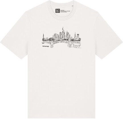 ilovemixtapes T-Shirt Frankfurt Skyline – Bio-Baumwolle, Fair Wear, Handbedruckt