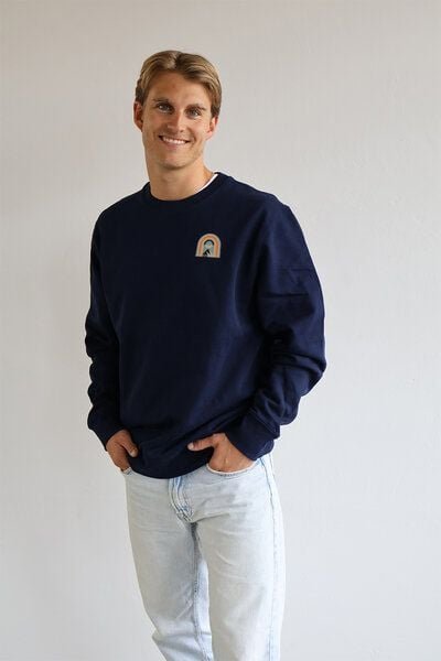 Kultgut PRE-Order Artdesign - Biofair Sweatpullover / Mountain Sky