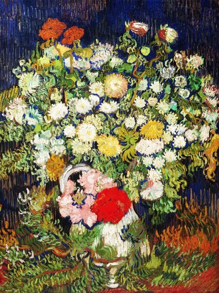 Photocircle Poster / Leinwandbild - Vincent Van Gogh: Blumenstrauß in einer Vase