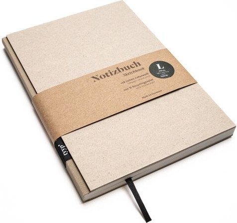 tyyp Design-Notizbuch A5 100 % Recyclingpapier „BerlinBook“