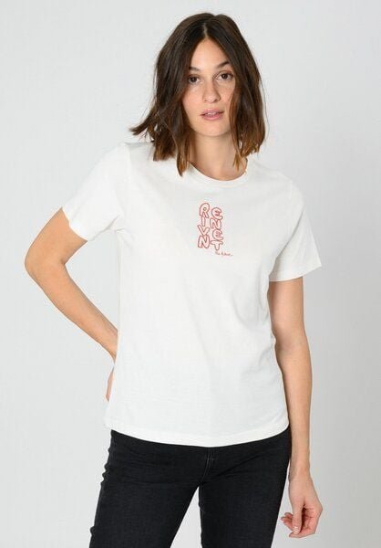 ThokkThokk Damen T-Shirt TT85 REINVENT EMBROIDERY aus Biobaumwolle mit Stickerei