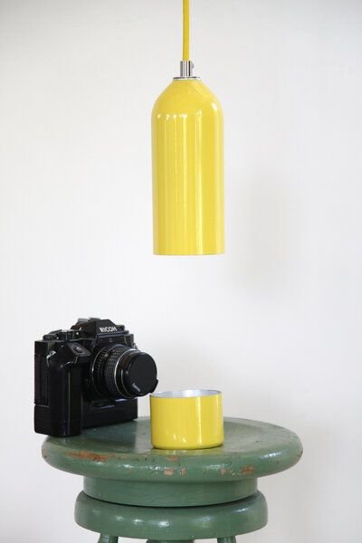 werkvoll by Lena Peter Recycling Hängelampen FIRELIGHT farbig