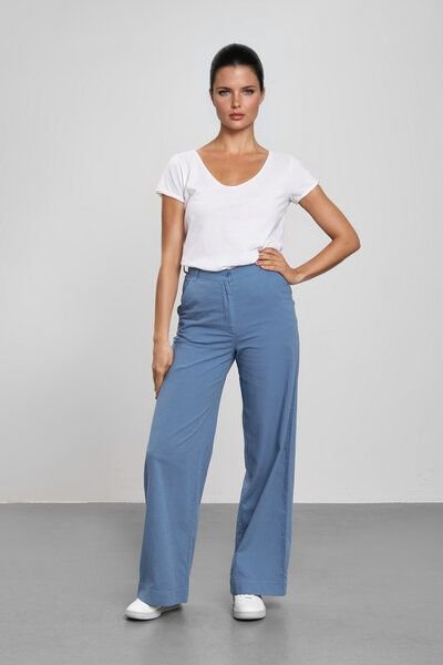 Feuervogl fv-FR:051 Wide Leg | High Waist | Cotton-Linen-Mix