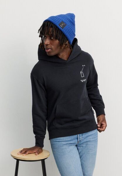 Herren Hoodie aus Bio-Baumwolle - OLIVE GEISTERFAHRER - recolution