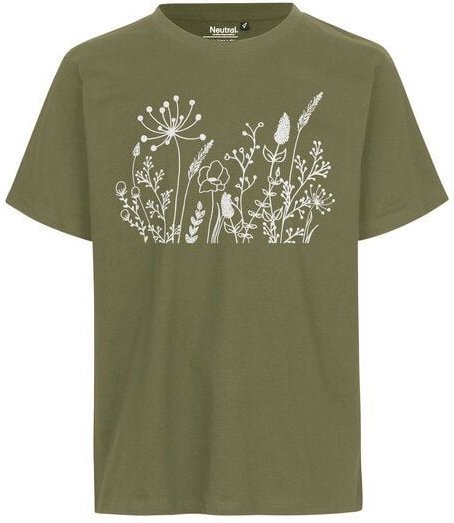 HANDGEDRUCKT "Wilde Wiese" Unisex T-Shirt von Neutral