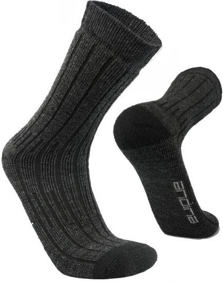 Andina Outdoors ALPAKA Wintersocken mit MERINO für Herren & Damen | MONTAÑA wandersocken sportsocken schwarz