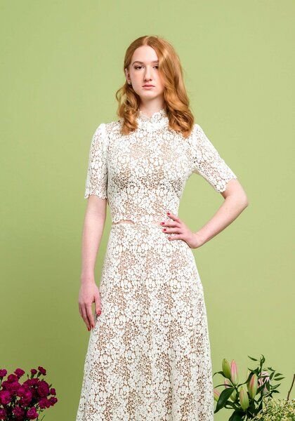 Atelier SNOW Brauttop Daphne aus Bio-Baumwolle