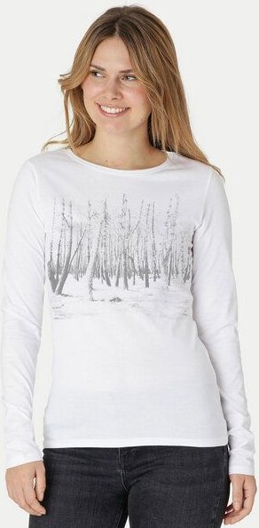 Peaces.bio - handbedruckte Biomode Damen Langarmshirt Woodland