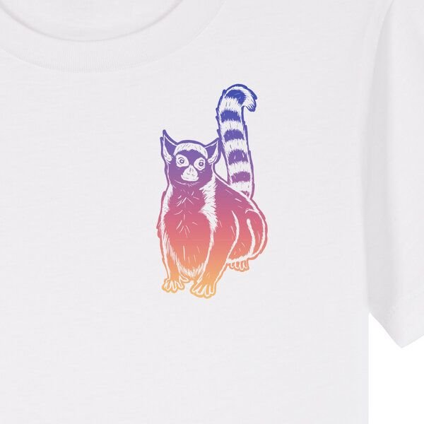 Spangeltangel Kinder-T-Shirt "Lemuren", Biobaumwolle, Affe, Kurzarm