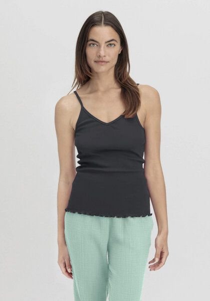 hessnatur Spaghetti-Top V-Neck Fitted 2er-Set PURE NATURE aus reiner Bio-Baumwolle