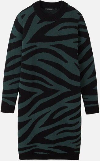 Thumbnail - Damen Strickkleid aus Bio-Baumwolle - AMARANTHUS ZEBRA - recolution