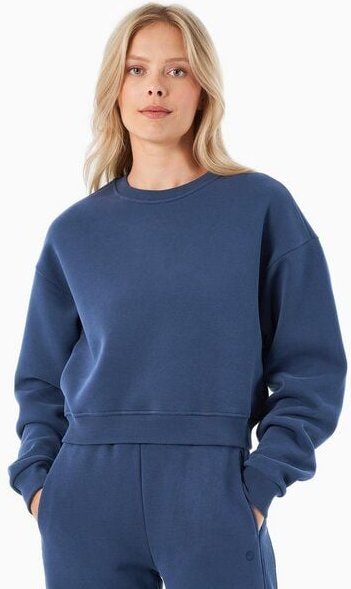 ORGANICATION SILLIVIA | Essentials Travel Crop-Sweatshirt aus Bio-Baumwolle und recyceltem Polyester