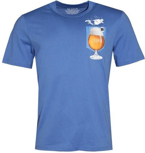 FÄDD Herren T-Shirt Rundhals aus Bio-Baumwolle "Bier BT" Blau