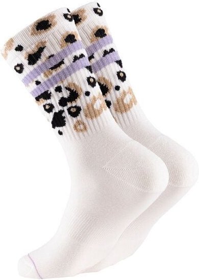 Socken "Ooley Leo allover" aus Biobaumwolle made in Italy
