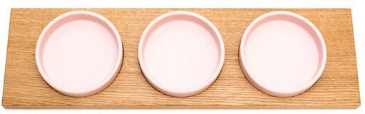 klotzaufklotz Servierschalen mit Holztablett