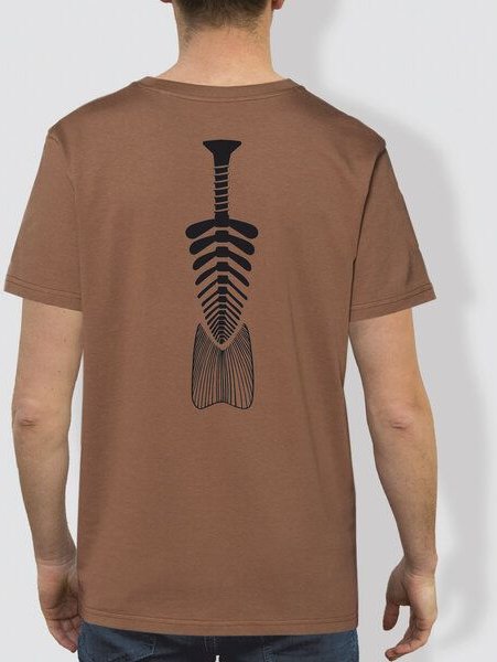 little kiwi Herren T-Shirt, "Windungen", Caramel