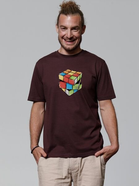 watapparel T-Shirt Unisex Pixel Zauberwürfel
