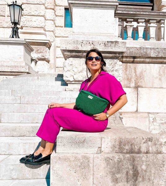 REFISHED fair fashion BUM BAG XL #TWEED | Upcycelte Bauchtasche