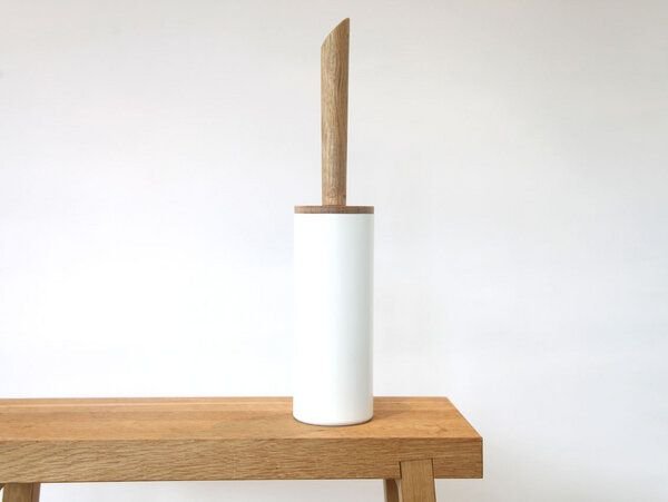 werkvoll by Lena Peter Upcycling WC-Bürste FIRE mit Eichegriff