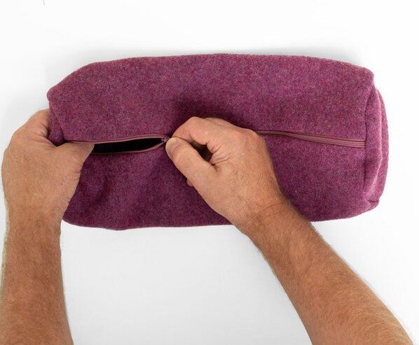 nahtur-design Kissenbezug für Nackenrollen | 100% Flauschloden