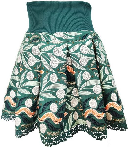 liebewicht Faltenrock Rock bunt gemustert für Mädchen aus Biobaumwolle