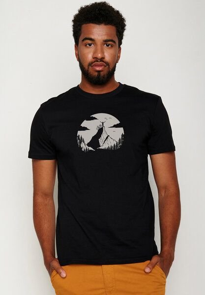 GREENBOMB Nature Clouds Ride Guide - Sportliches T-Shirt aus Bio-Baumwolle / hochwertiger Print / GOTS / Fair & Vegan